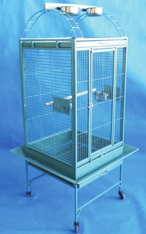 Perch Top Cage with Stand 22" x 22" x 31" - Click Image to Close